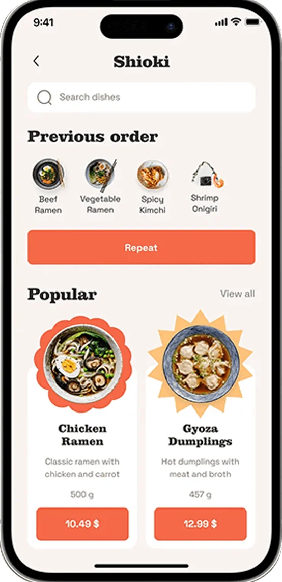 Food Ordering App